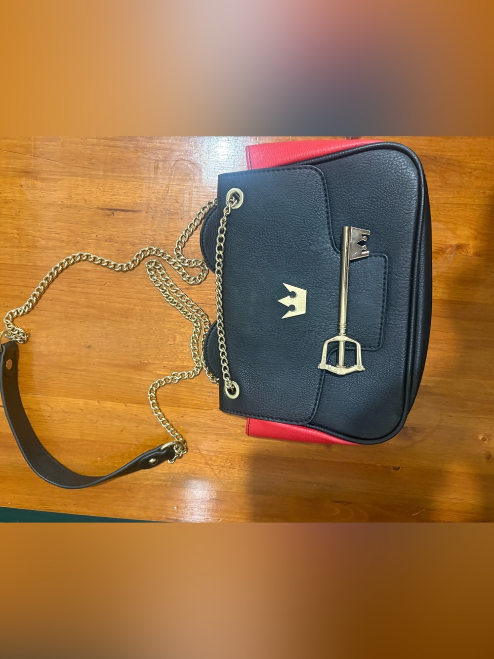 Loungfly kingdom of hearts micky mouse key crossbody bag